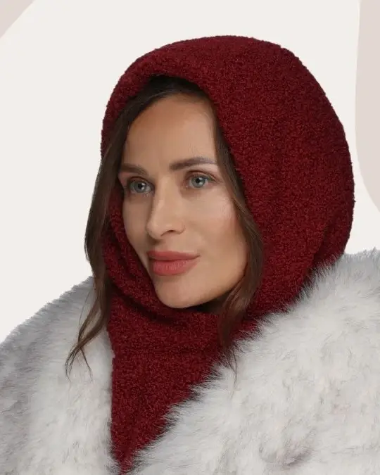 Тёплый капор — Винный